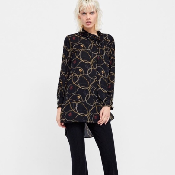 Zara  chain blouse - Picture 2 of 3